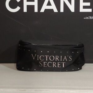 Victoria’s Secret Cosmetic Travel Bag with Studs VS Makeup Bag Makeup Tote 🆕